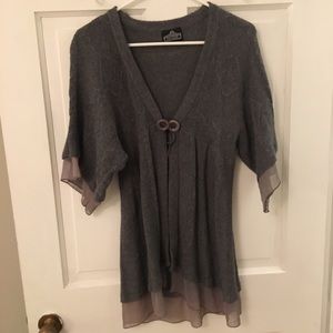 Gray Angie sweater kimono